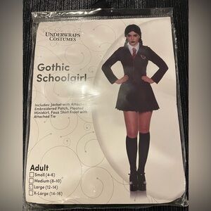 Underwraps Costumes Gothic Schoolgirl Costume New